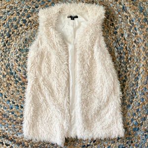 Kadence Faux Fur Cream Color Vest with POCKETS